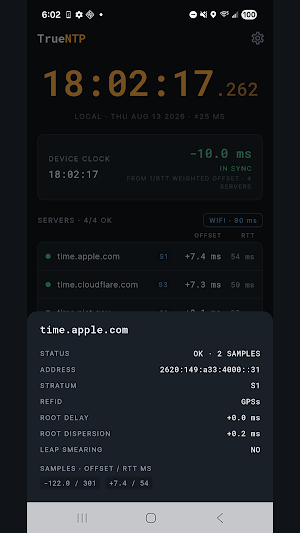TrueNTP Screenshot 3