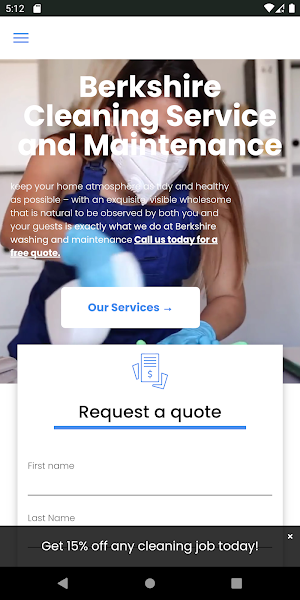 Berkshire Cleaning LTD Screenshot 1