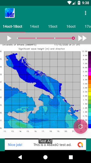 WAM Swell Adriatic Widget Screenshot 0