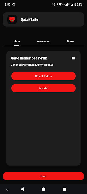QuickTale(Undertale launcher) Screenshot 1