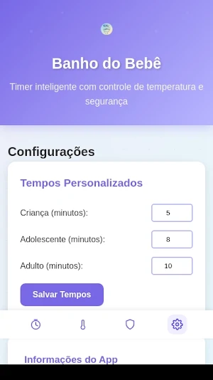 Cronômetro de Banho do Bebê Screenshot 2
