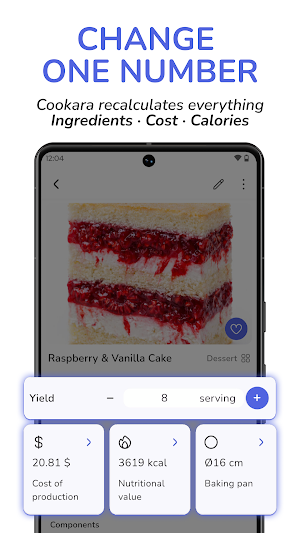 Cookara Recipe Cost Calculator Screenshot 1