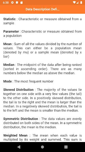 Probability and Statistics Screenshot 2