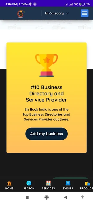 Biz Book India - A Business Listing Directory Screenshot 0