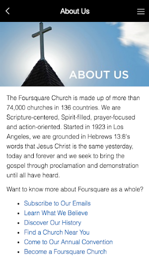Foursquare Prayer Screenshot 1
