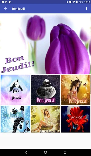 Bon Jeudi - Images et phrases Screenshot 2