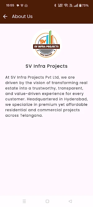 SV Infra Projects Screenshot 3