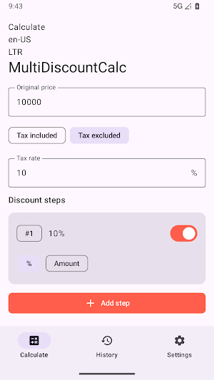 MultiDiscountCalc Screenshot 3