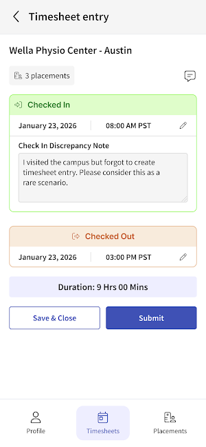 Exxat Faculty Screenshot 3