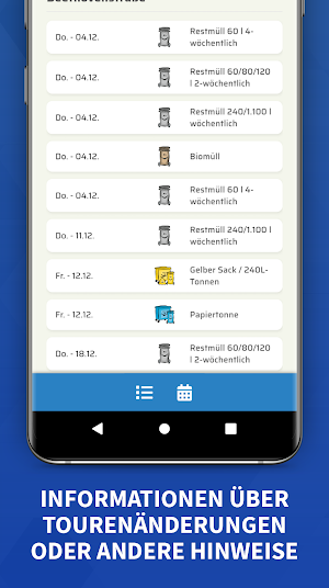 Abfall-App Stadt Brandenburg Screenshot 3