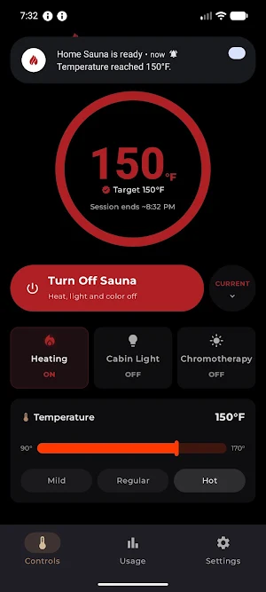 Health Mate Sauna Screenshot 2