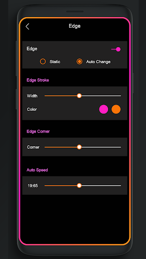 Edge Lighting - Rounded Corner - Edge Notification Screenshot 2