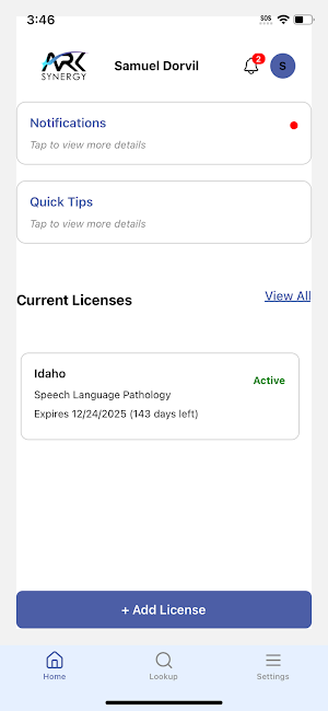 Arc Synergy Licensing Screenshot 0