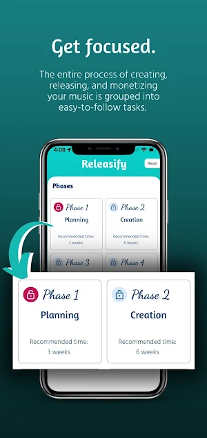 Releasify: Music Release Plan Screenshot 2