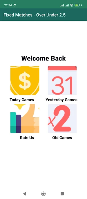 Fixed Matches Over Under 2.5 Screenshot 1