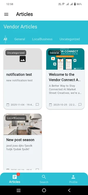 vendor-connect Screenshot 0