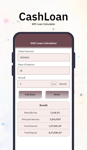 CashLoan - EMI Loan Calculator Screenshot 3