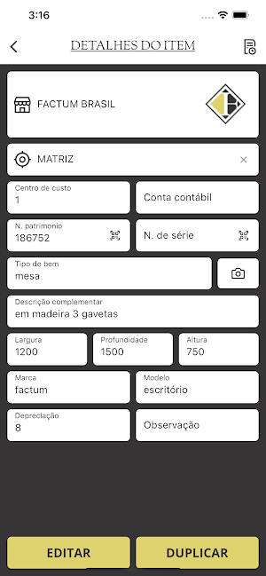 Factum Inventário Screenshot 3