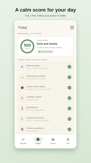 Lower Cortisol: Calmer Screenshot 0