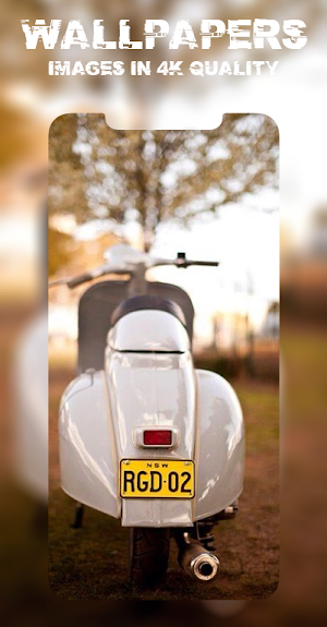 Wallpaper Vespa Classic Screenshot 3