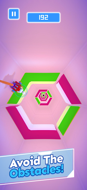 Cyberbike: space tunnel Screenshot 3