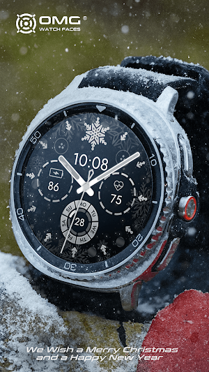 Christmas Snowflake Watch Face Screenshot 1