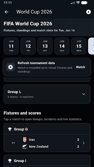 NadoTv - Live Matches Scores Screenshot 2