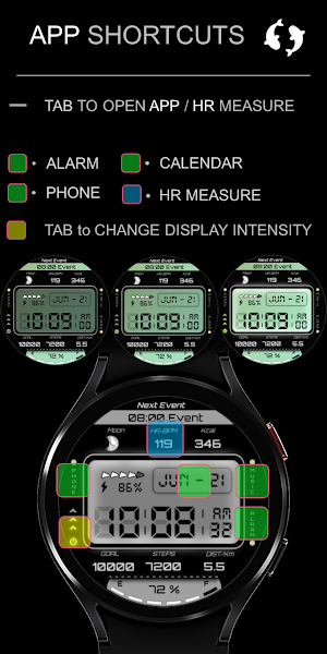 Inspire 16 Digital Watch Face Screenshot 2