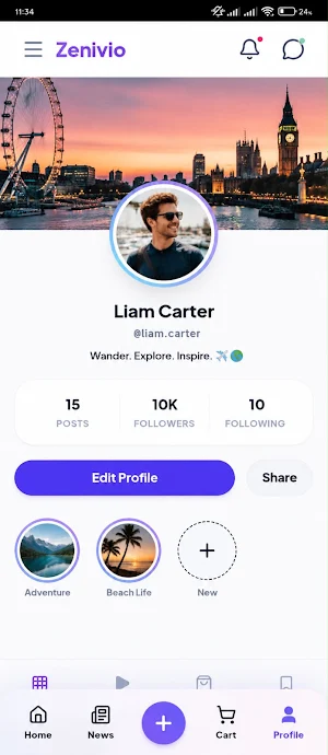 Zenivio – Social Network Screenshot 2