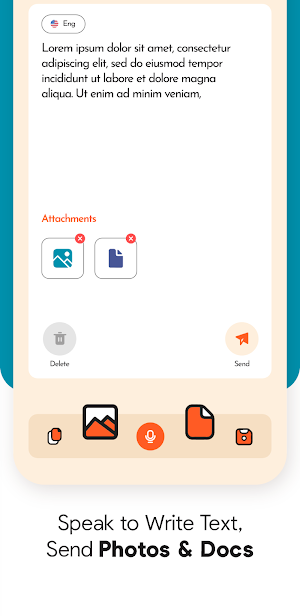 Voice SMS, Type SMS by voice Screenshot 1