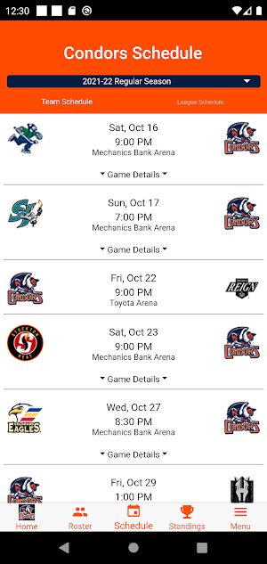 Bakersfield Condors Screenshot 2