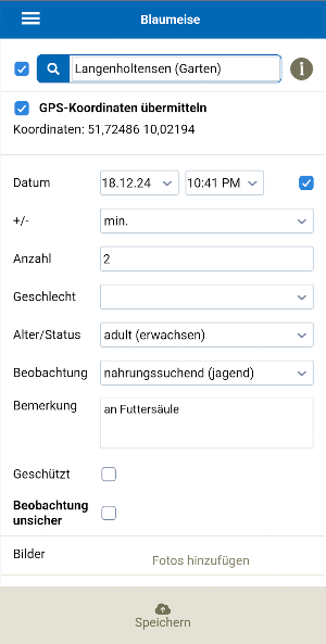 NABU|naturgucker Meldeapp Screenshot 2