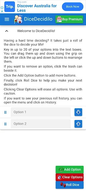 DiceDecidilo Screenshot 0