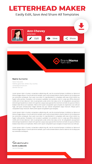 Letterhead: Letterhead Maker Screenshot 3