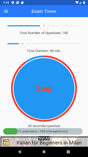 Exam Timer : Effortless, Easy Screenshot 2
