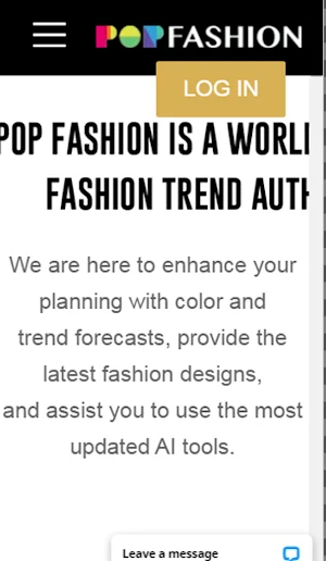 POP Fashion Trends Forecasting Screenshot 1