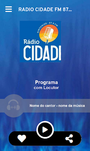 RÁDIO CIDADE FM 87,9 - FORTNOG Screenshot 1