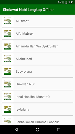 Sholawat Nabi Offline + Lirik Lengkap Screenshot 0