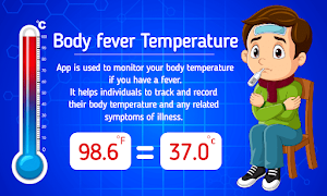 Body fever Temperature App Screenshot 1
