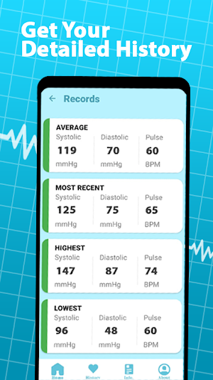 Blood Pressure Monitor App Screenshot 1