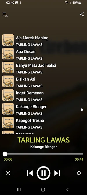 Lagu Tarling Lawas Cirebonan Screenshot 2