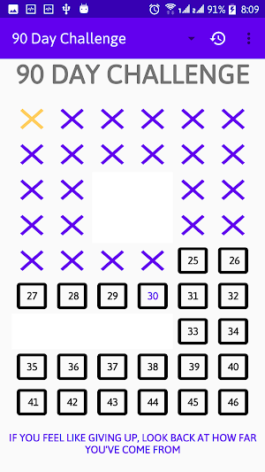 90 Day Challenge Screenshot 3