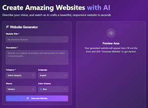 MASTER WEBSITE AI GENERATOR Screenshot 0