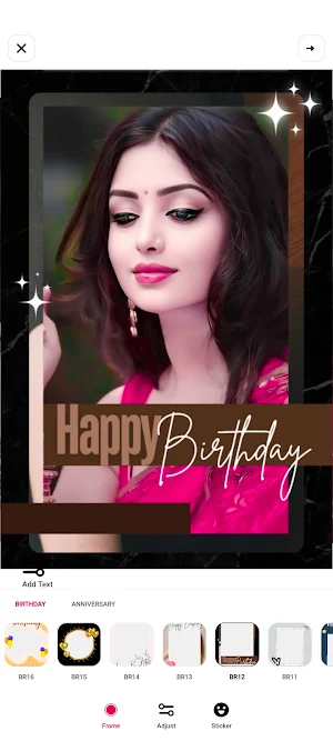 Birthday photo frame Screenshot 2