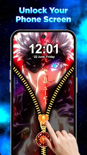 Zipper Lockscreen: Magic Theme Screenshot 0