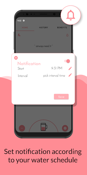 Water Reminder - Tracker App Screenshot 2