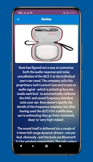 Bose Quietcomfort 2 Guide Screenshot 0