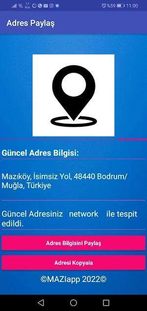 Adres Paylaş - Share Adress Screenshot 3