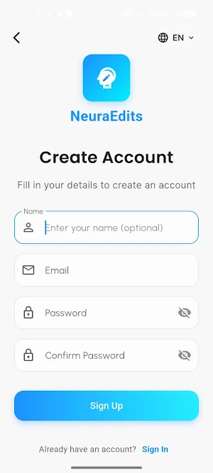 NeuraEdits: Photo Editor Screenshot 1