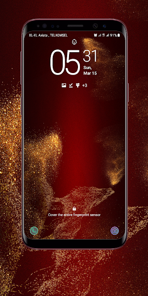 Red And Gold Wallpaper Screenshot 3